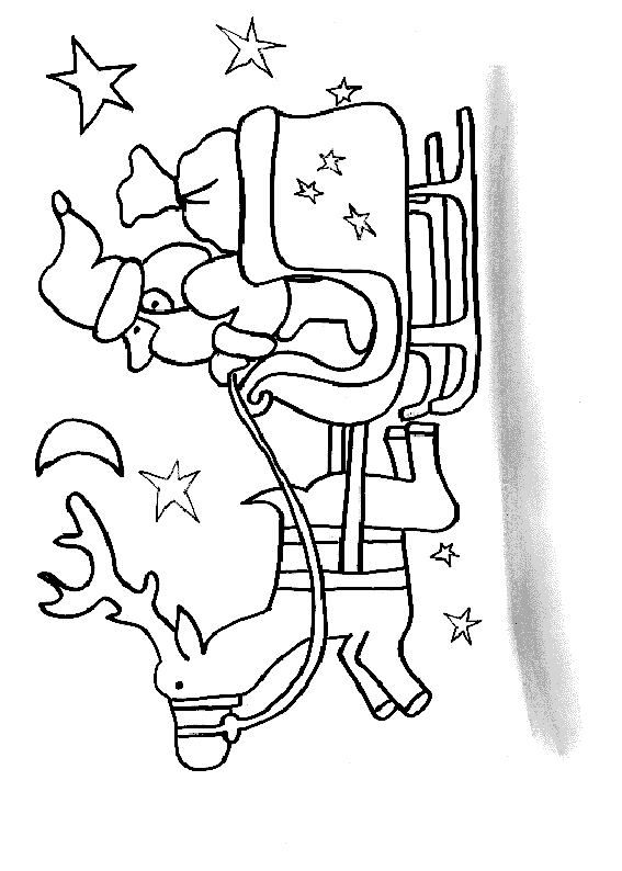 Święty Mikołaj kolorowanki